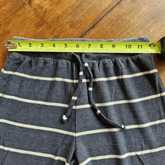 Chaser Cozy Knit Drawstring Cuffed Striped Lounge Joggers Size S - Picture 10 of 16